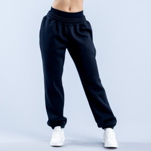 Joggery DFYNE Revive Heavy Weight Damskie Czarne | 7294-AQCHK