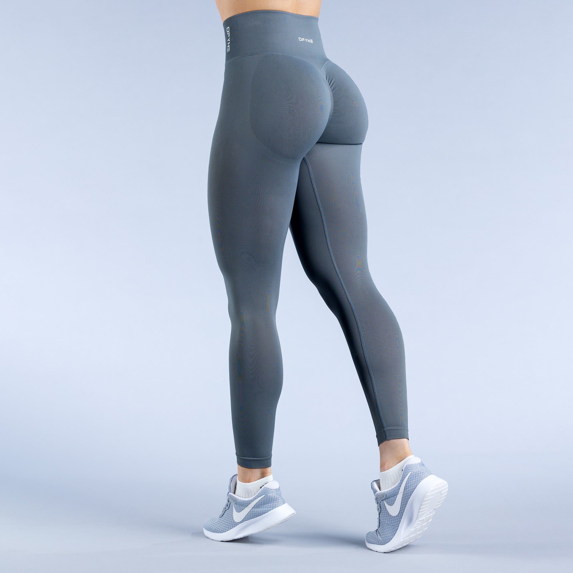Legginsy DFYNE Dynamic Damskie Szare | 5836-XJAHE
