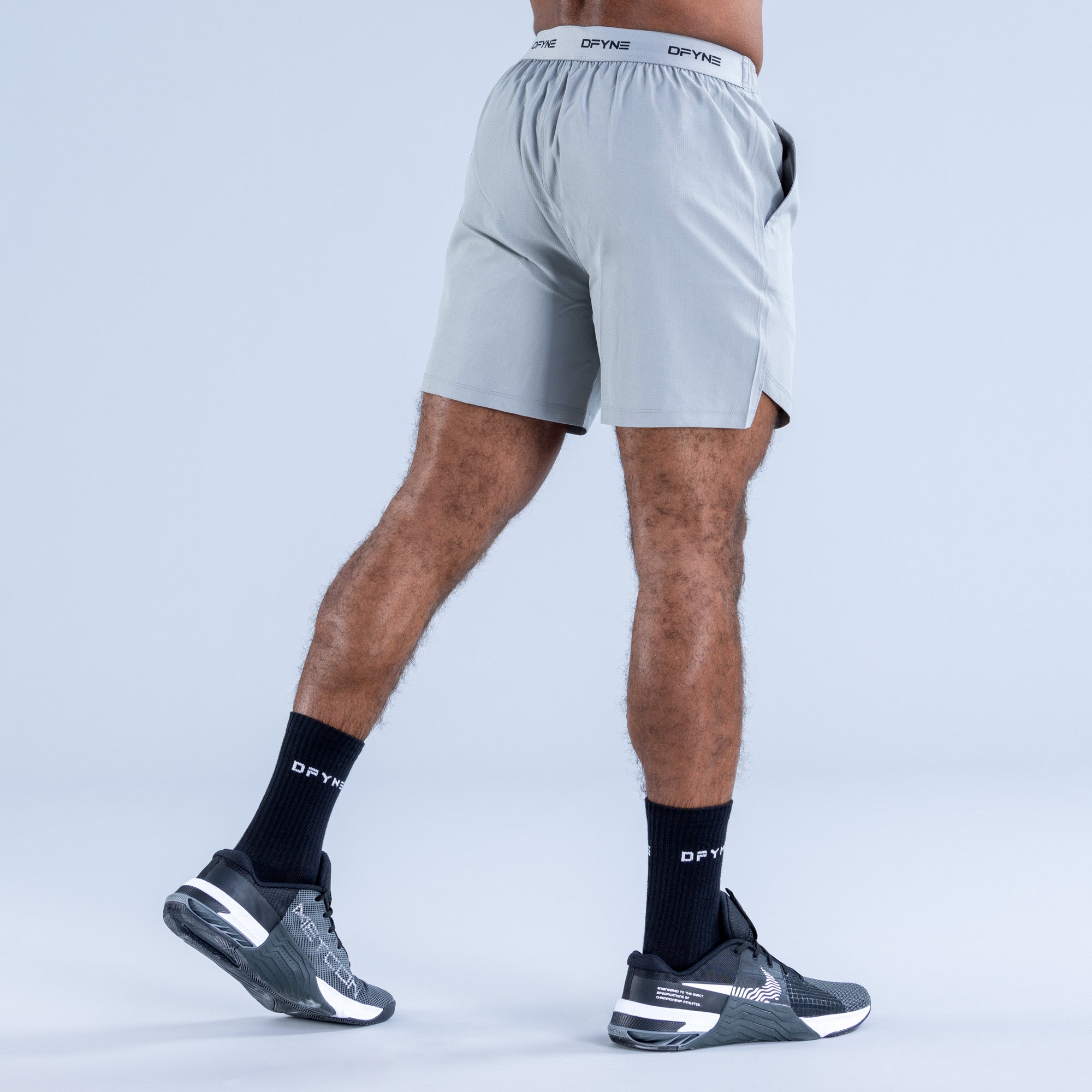 Shorts DFYNE Stealth Training Męskie Szare | 1786-YCONJ