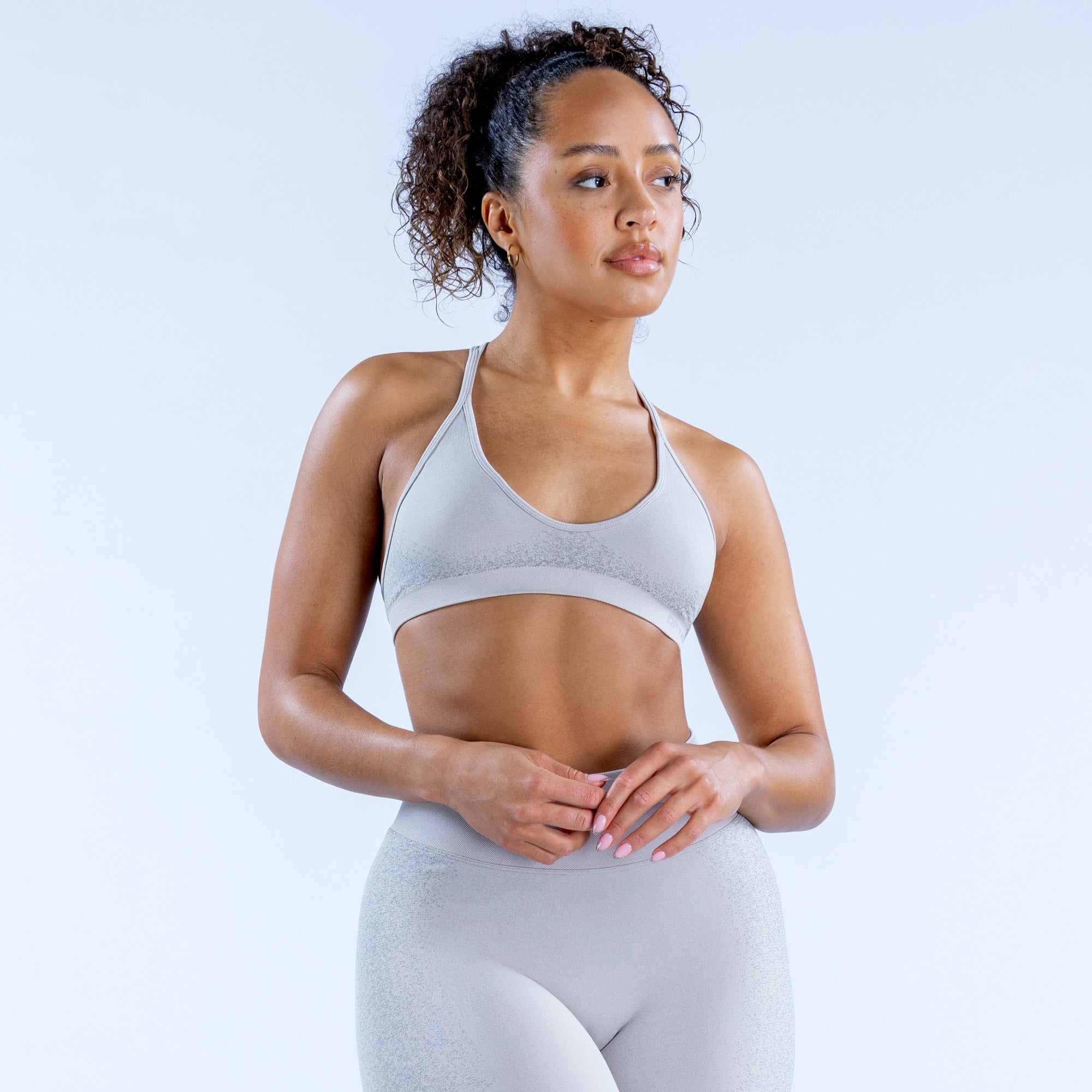 Stanik Sportowy DFYNE Ignite Cross Back Damskie Głęboka Szare | 2835-IKOQS